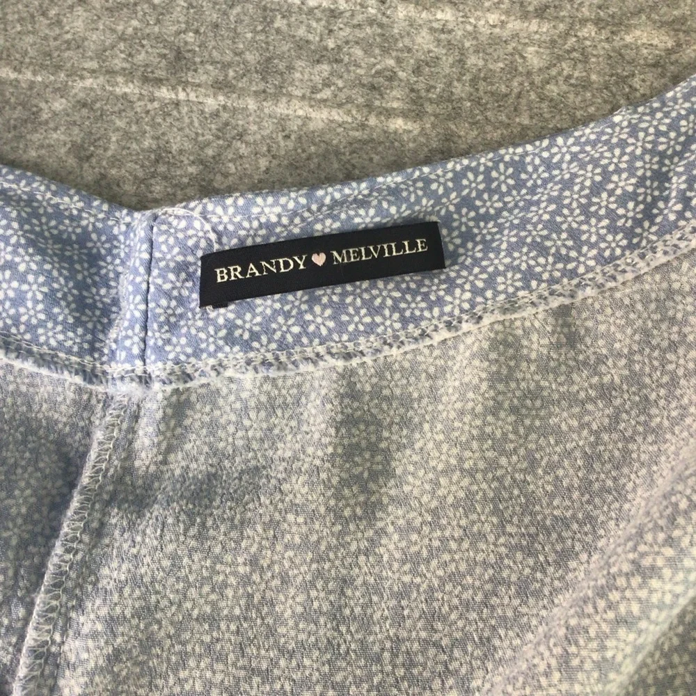 Brandy Melville Light Blue Mini Skirt - Picture 6 of 6